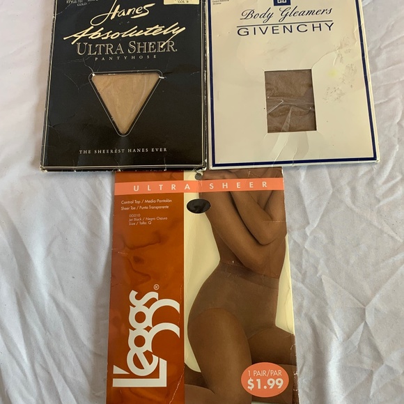 Givenchy Accessories - Vintage hosiery set of 3 Givenchy‎ Leggs Hanes